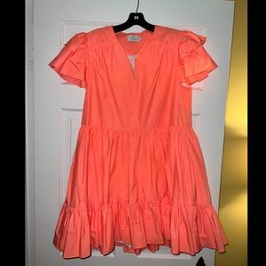 Sassy neon mini dress perfect for any fun event!
